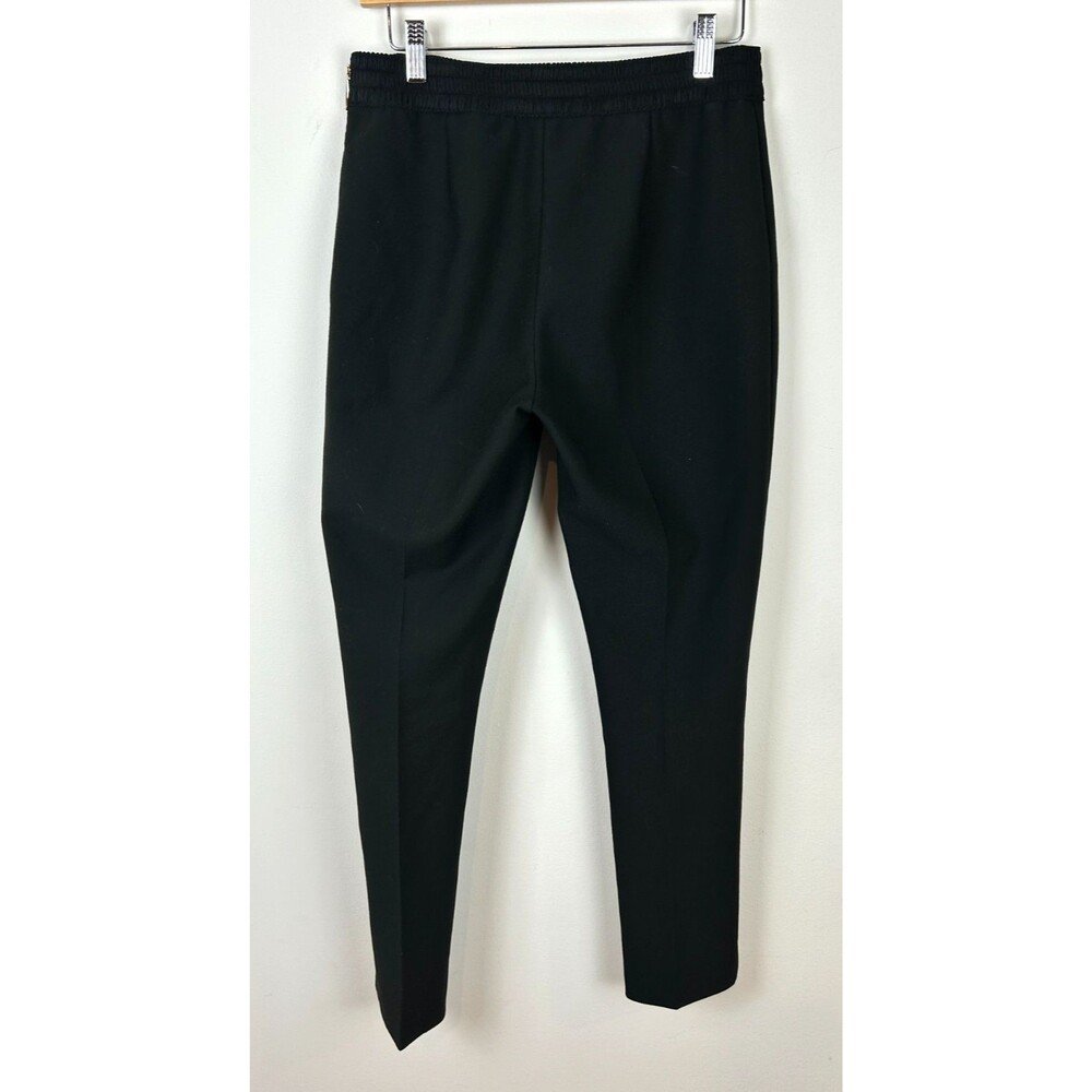 Kate Spade Black Slim Leg Exposed Gold Side Zipper Dress Pants Size 6